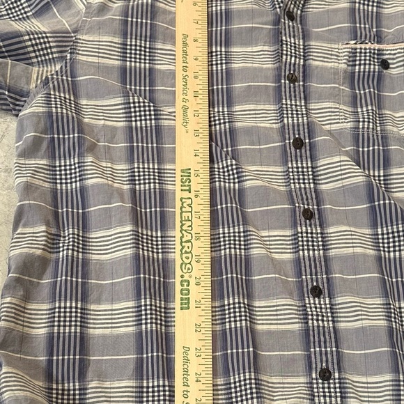 Men’s Tommy Bahama Island Modern Fit Blue Plaid Long Sleeve Button Down Size 2XL - Picture 3 of 7